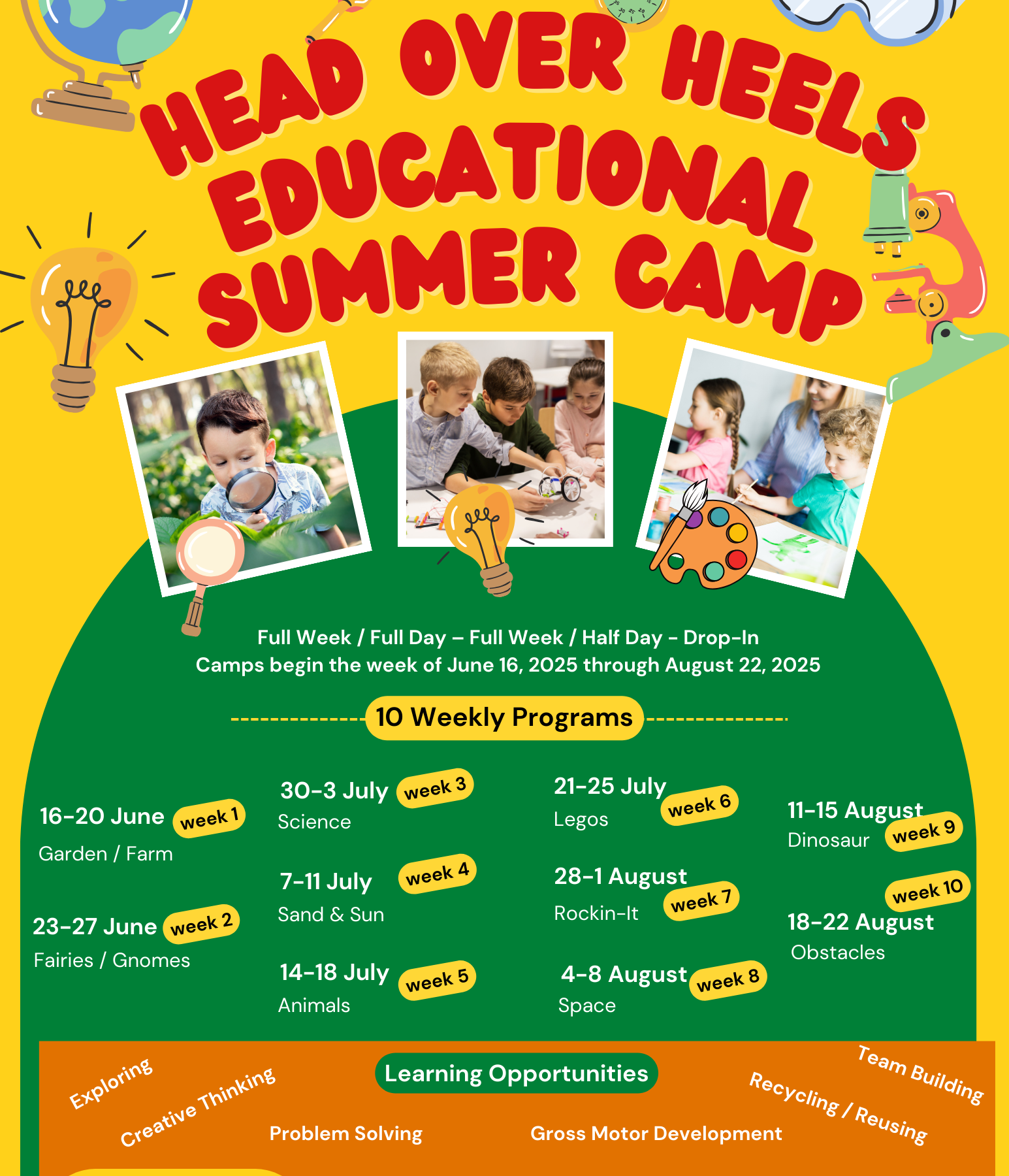2025 Summer Camp Flyer