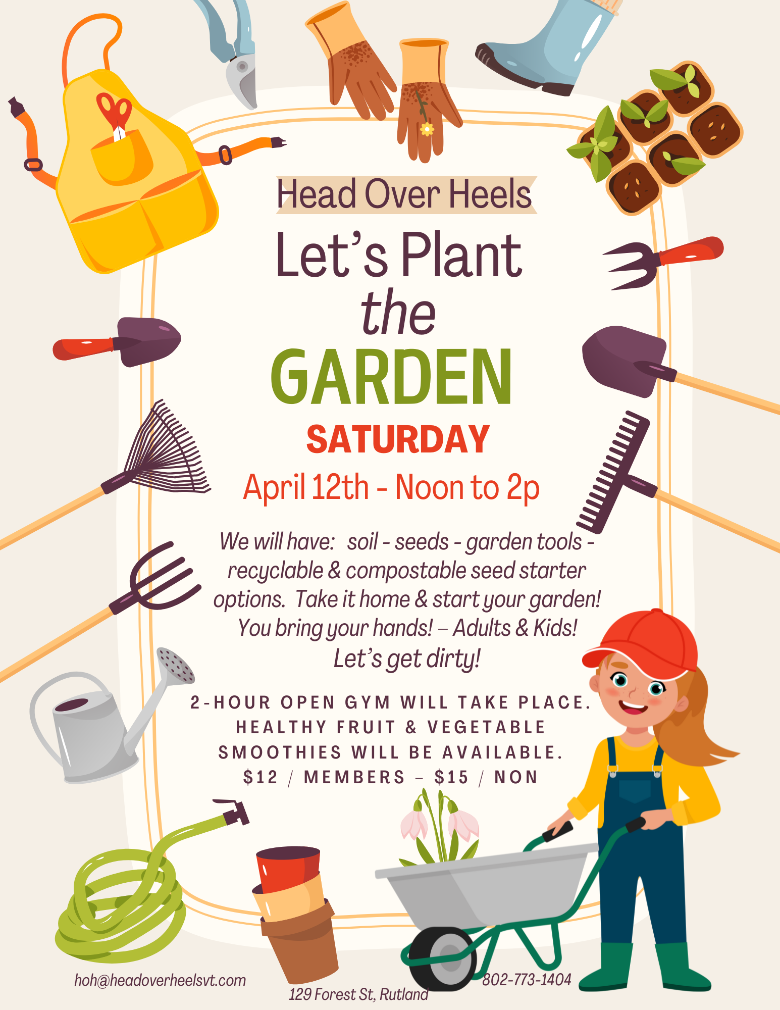 Head Over Heels Let's Plant the Garden