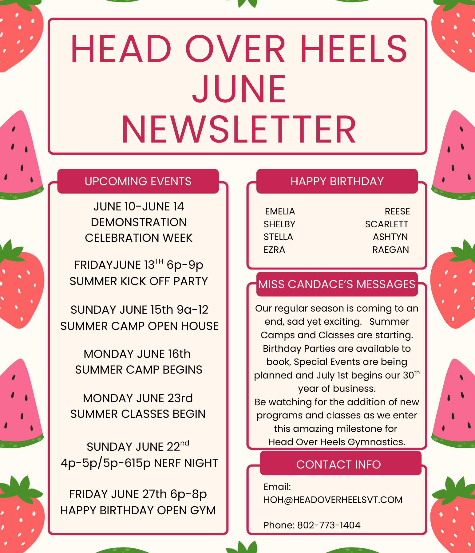 June 2025 Newsletter